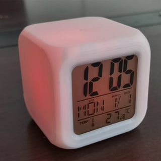 Imported Color Change Digital Alarm Clock with LED Seven Color Night Light and Wake Up Function for School, Study, Bedroom, Office & Birthday Gifts