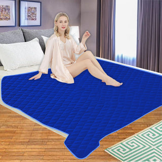 ADBENI HOME Quilted Waterproof Underpad Washable Incontinence Bed Pad, Ecofriendly 3 Layer Absorbent, Non-Slip Positioning, Leak Proof & Stain Free, Multi Purpose Utility Sheet