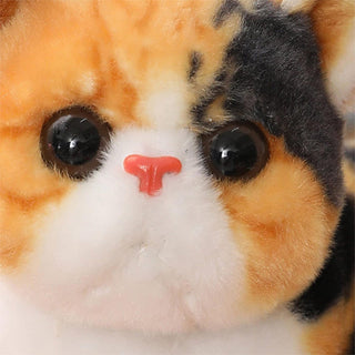 Imported Cute Cat Stuffed Plush Animal Soft Toy for Kids with Meows Sounds by Pressing (Item Code: 199)