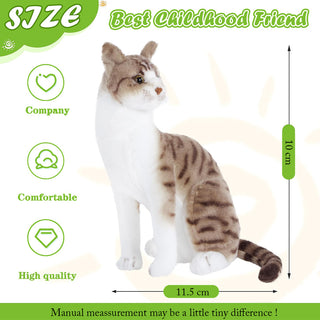 Imported Cute Cat Stuffed Plush Animal Soft Toy for Kids with Meows Sounds by Pressing (Item Code: 201)