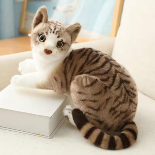 Imported Cute Cat Stuffed Plush Animal Soft Toy for Kids with Meows Sounds by Pressing (Item Code: 201)