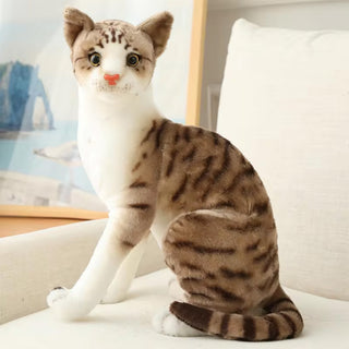 Imported Cute Cat Stuffed Plush Animal Soft Toy for Kids with Meows Sounds by Pressing (Item Code: 201)