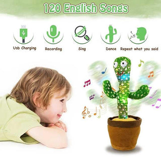 Imported Talking & Dancing Cactus Plush Activity Toy with Singing & Recording Function (Item Code: 208)