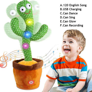 Imported Talking & Dancing Cactus Plush Activity Toy with Singing & Recording Function (Item Code: 208)