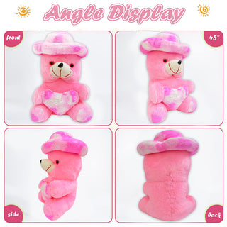 Adbeni Imported Soft Toys Teddy Bear with Cap 33cm | Plush Soft Toy for Girls & Boys | Cute Stuffed Animal | Best Birthday Gift for Kids | Cuddly Teddy Bear Plush for Children