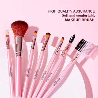 Imported 8-Piece Makeup Brush Set, Premium Synthetic Bristles for Face & Eye Makeup, Includes,Blush, Eyeshadow, Concealer & Eyeliner Brushes, Perfect for Beginners & Professionals, Easy to Clean Assorted Colors