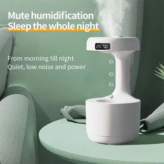 Imported 600mL Anti-Gravity Water Droplet Humidifier with Night Light | USB Aroma Essential Oil Diffuser (Item Code: 463)