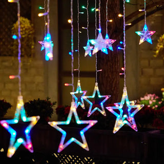 Adbeni Imported Star LED String Lights | Christmas, Diwali, Halloween & Wedding Fairy Curtains Lights (Item Code: 503)