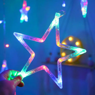 Adbeni Imported Star LED String Lights | Christmas, Diwali, Halloween & Wedding Fairy Curtains Lights (Item Code: 503)