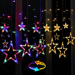 Adbeni Imported Star LED String Lights | Christmas, Diwali, Halloween & Wedding Fairy Curtains Lights (Item Code: 503)