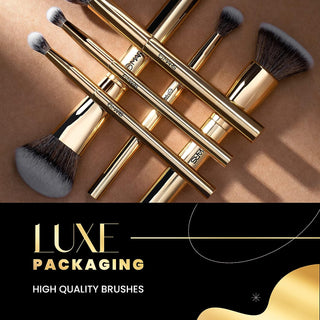 Mars Artist's Arsenal Makeup Brush Set for Professional Makeup | Eyeshadow Blending Brushes (3pcs) | Foundation, Blush, Powder and Foundation Brush (1pcs each)