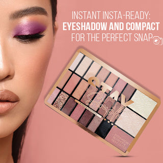 Adbeni Imported Stay Simple Eyeshadow, Blusher & Highlighter Palette | All-in-One Makeup Kit | Long-Lasting, Blendable Shades | Perfect for Everyday & Party Looks