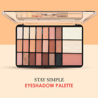 Adbeni Imported Stay Simple Eyeshadow, Blusher & Highlighter Palette | All-in-One Makeup Kit | Long-Lasting, Blendable Shades | Perfect for Everyday & Party Looks