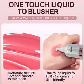 Adbeni Imported Color & Strokes Magic Blusher Shyness Rosy 24Hour | Long Lasting & Lightweight | Natural Flush | Waterproof & Sweatproof | Smooth & Blendable Cheek Tint