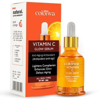 Adbeni Imported Color & Way Vitamin C Glow Serum 30ml | Anti-Aging Face Serum | Brightens Skin & Reduces Dark Spots | Hydrating & Lightweight Formula | Evens Skin Tone & Enhances Glow