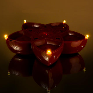 Adbeni Imported Panchmukhi Water Sensor LED Diya Candle - Smart Ambient Lighting for Diwali & Home Decor (Item Code: 492)