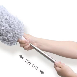 Imported Retractable Microfiber Gap Dust Cleaner Extension Pole 31.5'' to 100'' Reusable Bendable Long Handle Feather Duster Kit (Item Code: 469)