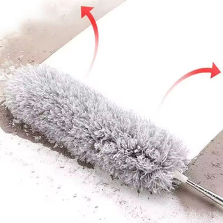 Imported Retractable Microfiber Gap Dust Cleaner Extension Pole 31.5'' to 100'' Reusable Bendable Long Handle Feather Duster Kit (Item Code: 469)