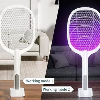 Adbeni Imported Two-in-One USB Lithium Cell Charge Electric Mosquito Racket  | Triple Protection Against Insects | Bug Zapper (Item Code: 429)