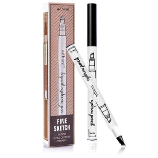 Adbeni Imported 4-Tip Microblade Eyebrow Pen – Long-Lasting, Waterproof & Smudge-Proof Eyebrow Pencil for Denser & Fuller Eyebrows | Natural Look Makeup