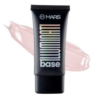 MARS Illuminati Base Dewy Primer with Highlighter | Glowy Dewy Primer for Face Makeup | Natural Finish (45ml)