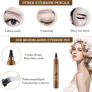 Imported Browfill Eyebrow Enhancer Pen, Waterproof & Smudge-proof, One Swipe Application with Micro Precision, Natural & Long-lasting Finish, 2.5gm (Item Code: 427)