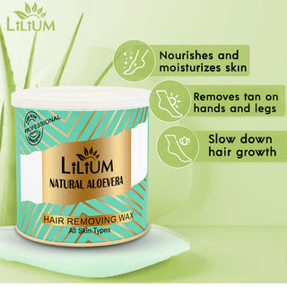 Lilium Aloe Vera Hair Removing Wax 600gm