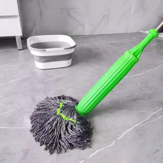 Adbeni Imported Hand Wash-Free Twist Water Rotating Lazy Cleaning Mop with Microfiber Head | Efficient Floor Cleaning Supplies (Item Code: 433)