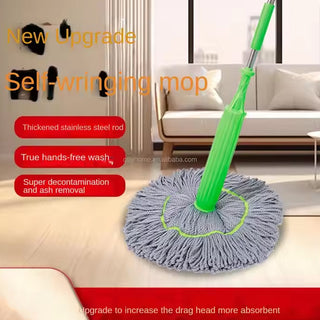 Adbeni Imported Hand Wash-Free Twist Water Rotating Lazy Cleaning Mop with Microfiber Head | Efficient Floor Cleaning Supplies (Item Code: 433)