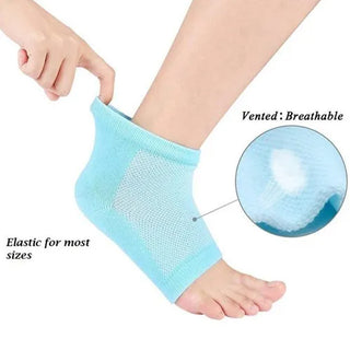 Adbeni Imported Gel Heel Socks | Invisible Silicone Heightening Wedge Insole Socks | Elevator Pads for Comfort 1 Pair (Item Code: 434)