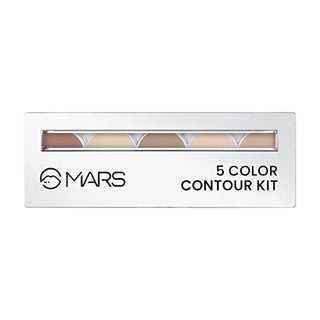 Mars 5 Color Contour and Concealer Kit with Brush | Creamy Matte Finish & Up to 24-Hours Waterproof Formula | Easy to Blend (16.0 gm)