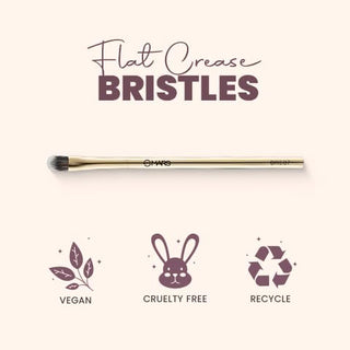 MARS Artist's Arsenal Professional Flat Crease Brush For Eye makeup | Feather Soft Bristles | Multi-Purpose For Eyes | Precise Synthetic Bristles | Luxe Design Brush (Golden)