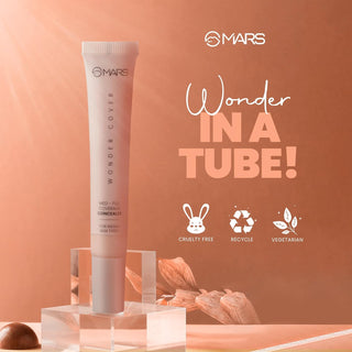 MARS Wonder Cover Liquid Concealer | Creaseproof & Easy to Blend Concealer for Face Makeup (12ml)