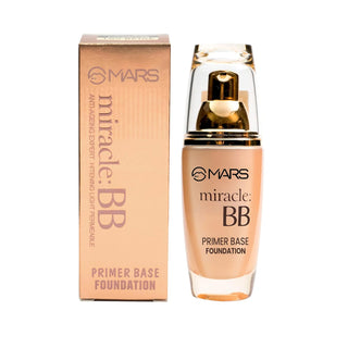 MARS Miracle BB Matte Full Coverage All Skin Type Foundation with Primer Base | Oil Control & Poreless | Long Lasting Liquid Foundation (60ml)