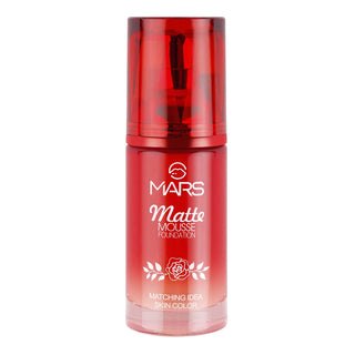 Mars Hydrating Matte Mousse Foundation | Lightweight and Seamlessly Blendable Foundation for Face Makeup (60 ml)