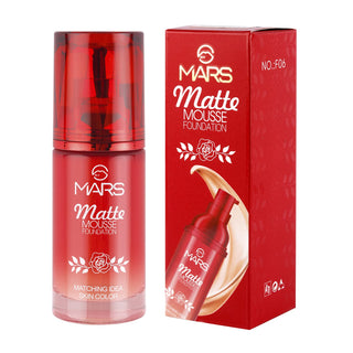 Mars Hydrating Matte Mousse Foundation | Lightweight and Seamlessly Blendable Foundation for Face Makeup (60 ml)