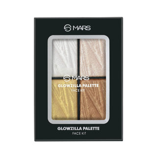 MARS Glowzilla Highlighter Face Palette | Ultra Blendable & Long Lasting | Blinding Glow (12.0 gm)