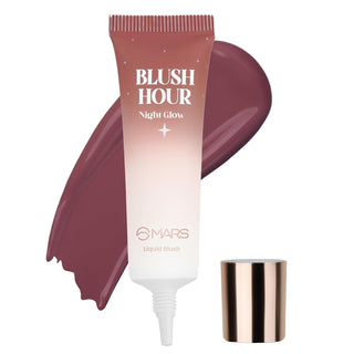 Mars Liquid Blush Hour | Dewy-Matte Finish | Highly Pigmented | Lightweight & Long-Lasting Formula, 12 ml (Item Code: 404)