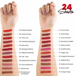 MARS Creamy Matte Long Lasting Lipstick for Women | Creamy Lipstick | Single Swipe Application | Smooth & Light Weight (3.2 gm)