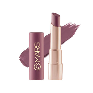 MARS Creamy Matte Long Lasting Lipstick for Women | Creamy Lipstick | Single Swipe Application | Smooth & Light Weight (3.2 gm)