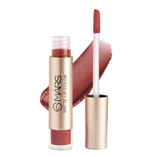 MARS Matte Lip Color | Highly pigmented | Feather Light & Long Lasting | Stays Upto 10 Hr | Non-Transfer & Waterproof Liquid Lipstick for women 4.5 ml (Item Code: 185)