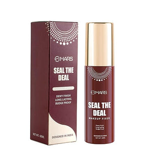 MARS Seal the Deal Long-Lasting Makeup Fixer Spray with Hyaluronic Acid | Hydrating Dewy Base Setting Spray for Professional Face Makeup | Budge Proof | Non Sticky (60 ml) (Item code: 450)