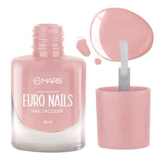 MARS EURO Nail Lacquer | Glossy Gel Finish | Rich Pigmentation | Chip Free | Quick Drying Formula | Long Lasting Nail Polish for Women | 48 Shades (6.0 ml)