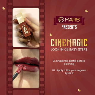 Mars Golden Era CineMagic Lip Gloss | Long-Lasting Upto 12 Hours | Transfer-Proof and Smudging-Proof | Instant High Shine Gloss | Comfortable Wear (2.0ml) (05-MASTANI)