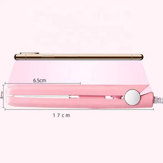 Imported 2 in 1 Splint Portable Travel Mini Hair Straightener Random Color