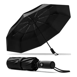 Imported Premium Black Color Auto Open Close Foldable Sun Rain Protection Umbrella (Item Code: 290)