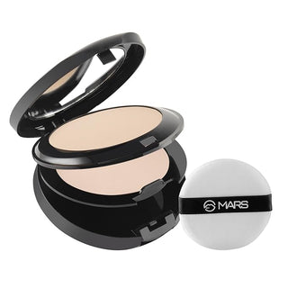 MARS Wonder 2 In 1 Compact With Mirror And Powder Puff | Oil And Sweat Control | Long Lasting Compact Powder For All Skin | Natural Finish (16.0Gm) (Item code: 457)