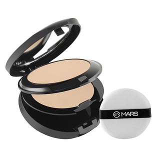 MARS Wonder 2 In 1 Compact With Mirror And Powder Puff | Oil And Sweat Control | Long Lasting Compact Powder For All Skin | Natural Finish (16.0Gm) (Item code: 457)