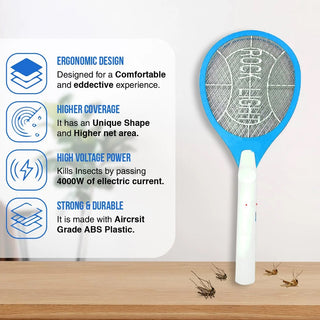 Adbeni Imported Stylish Electric Mosquito Killer Bat | Rechargeable Bug Zapper with LED Light, Portable Insect Killer for Mosquitoes, Flies & Pests | Safe, Powerful & Eco-Friendly Pest Control