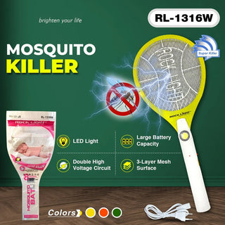 Adbeni Imported Electric Mosquito Racket | Rechargeable Bug Zapper Swatter Powerful Insect Killer for Home, Indoor & Outdoor Use | Mosquito, Fly & Pest Control